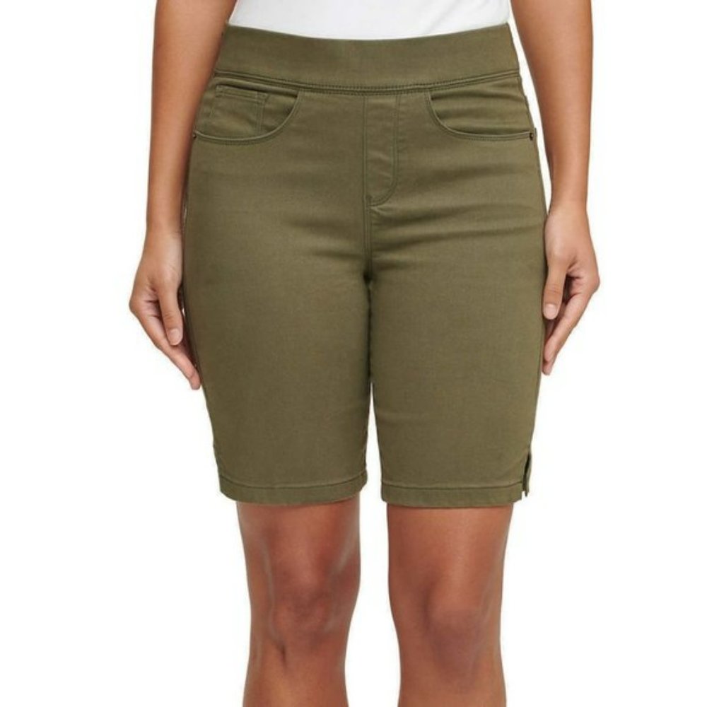 DKNY Jeans Ladies' Pull On Comfort Stretch Bermuda Shorts - Olive (No Tag)*